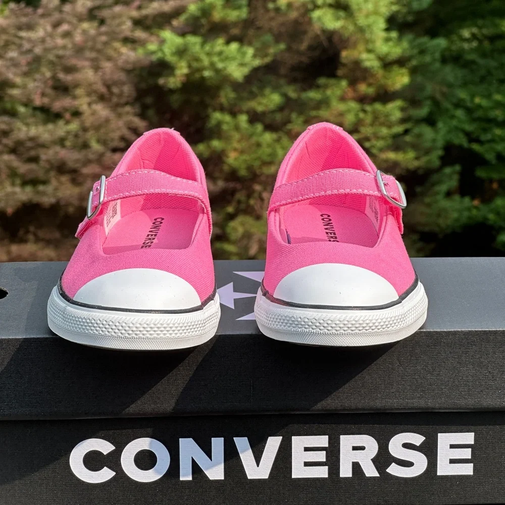 Converse Youth CTAS Mary Jane Pink Canvas Casual Sneaker - Sizes 13K, 2Y, 3Y NEW